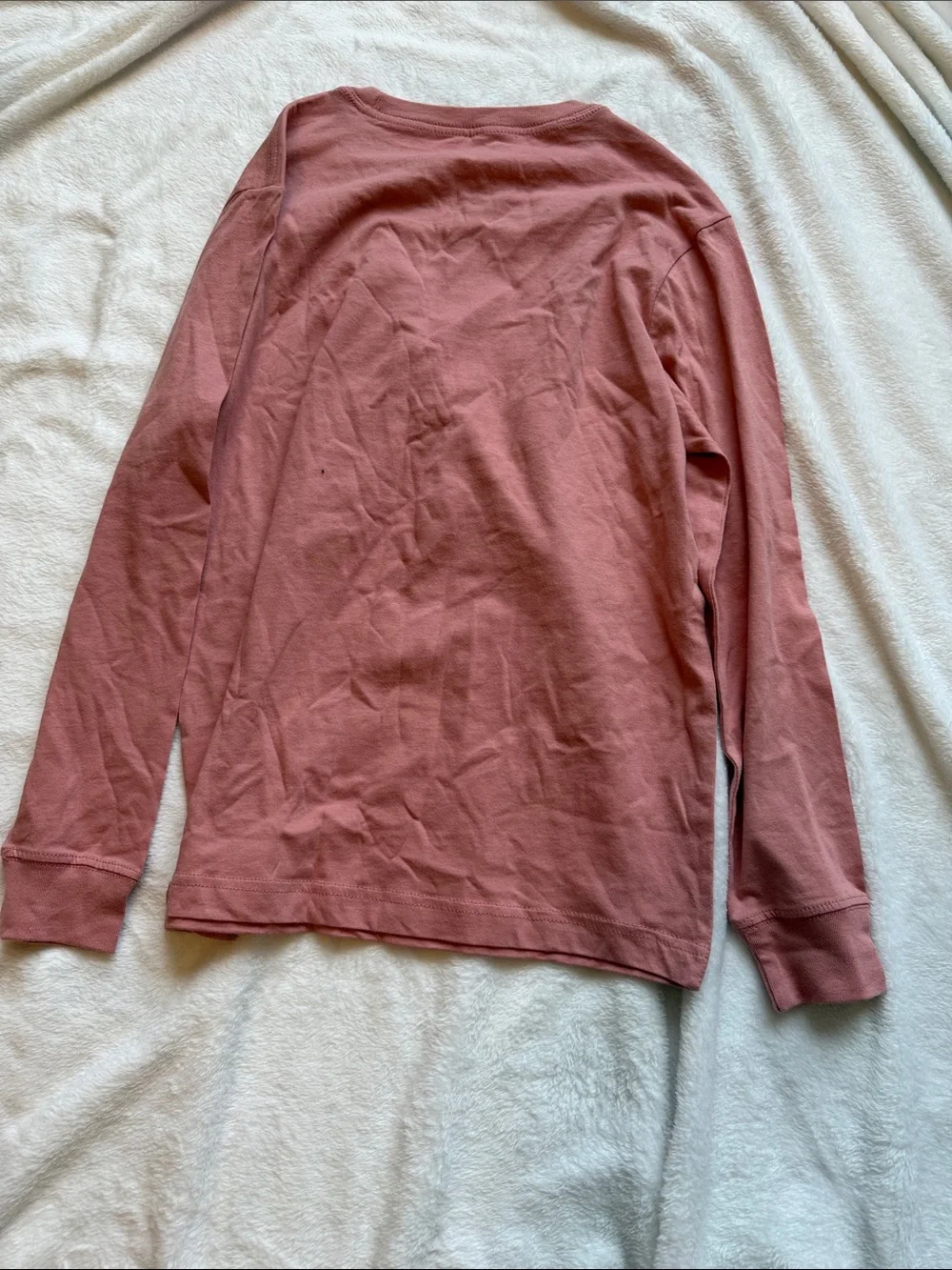 Nike Long Sleeve Logo Tee - Dusty Rose